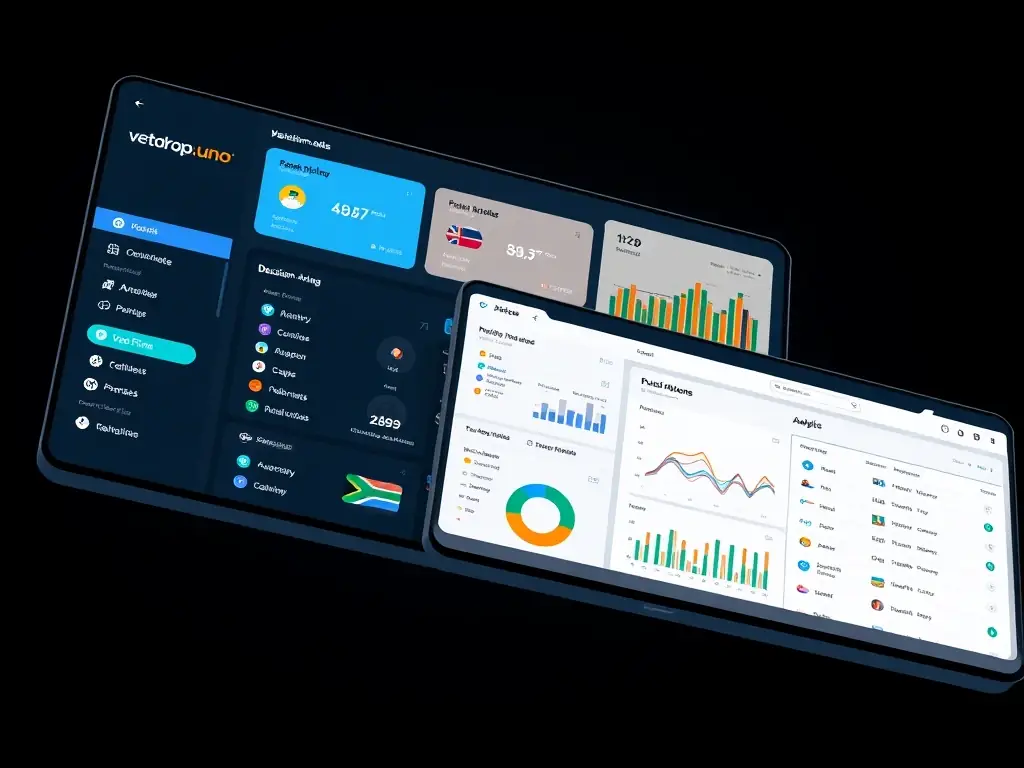 Screenshot of the vetodrop.uno platform showcasing its intuitive interface and key decision-making tools, emphasizing ease of use and accessibility for South African users.