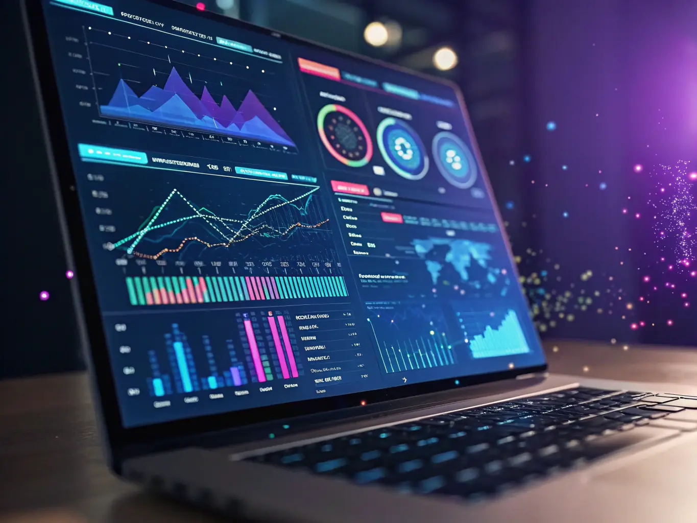 Graphic representation of data analytics dashboards within vetodrop.uno, illustrating real-time insights and trends relevant to South African governance and business environments.
